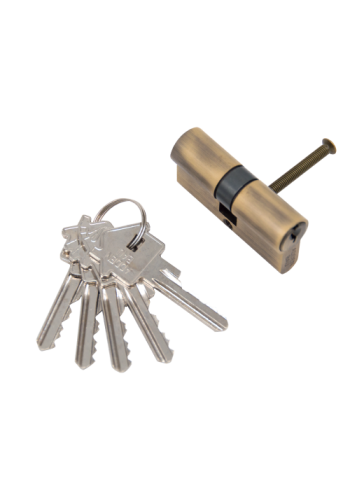 Ключевой цилиндр 60мм. 5 кл. ADDEN BAU. CYL 5-60 KEY BRONZE (БРОНЗА)