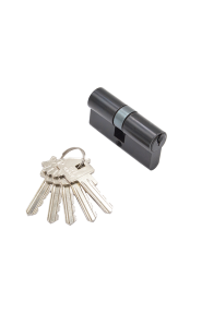 Ключевой цилиндр ADDEN BAU. CYL 5-60 KEY BLACK (цвет ЧЕРНЫЙ) ключ-ключ, 5 ключей, 60 мм